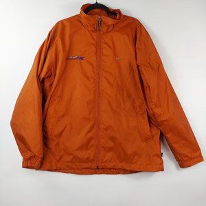 Nike  orange Full Zip Jacket, windbreacker large